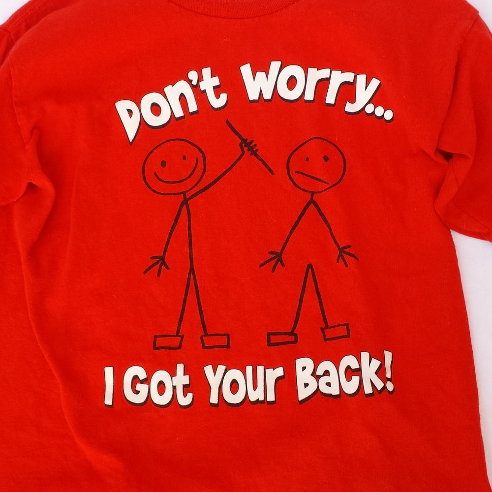 Don't Worry, I Got Your Back red long sleeve Tee